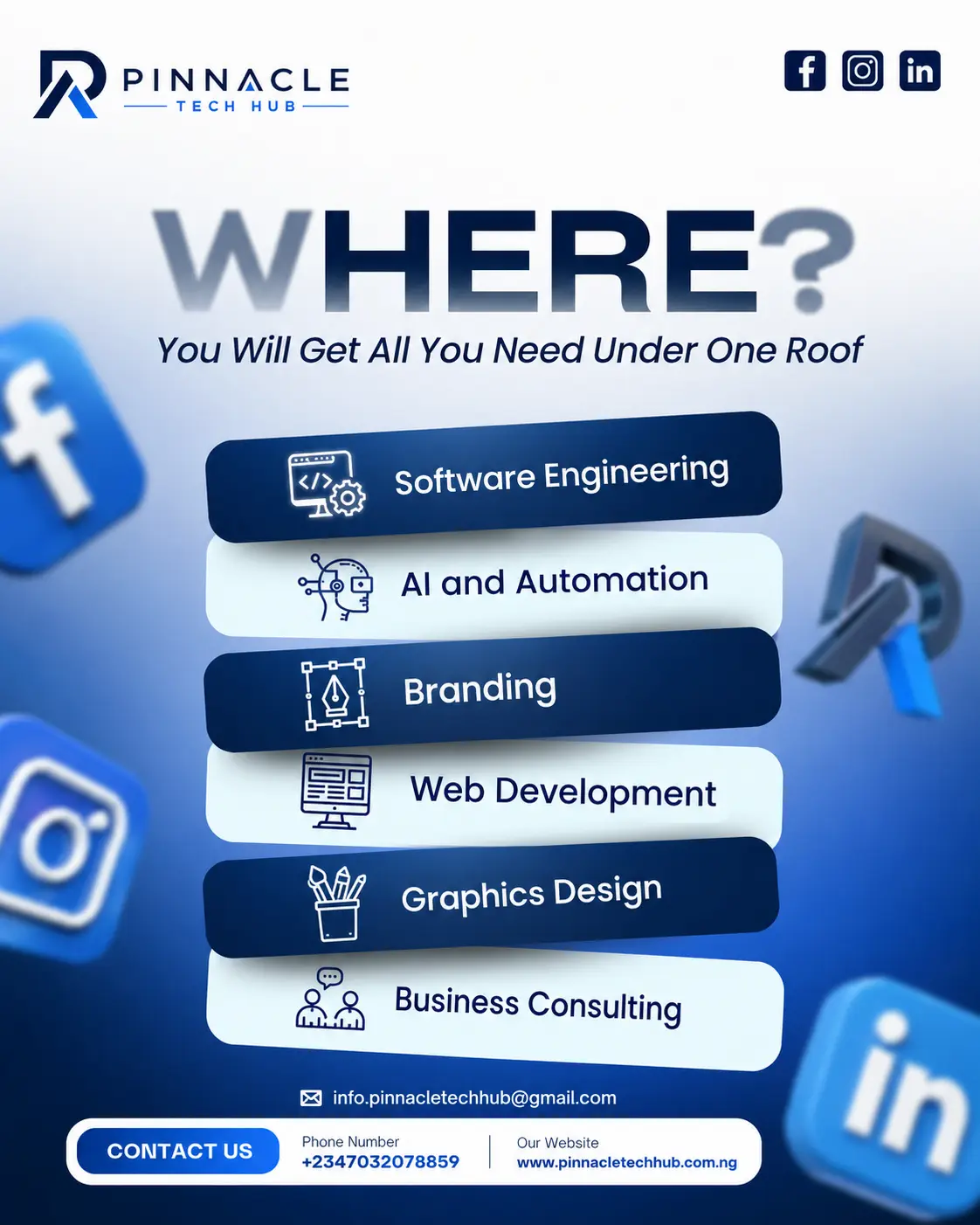 Pinnacle Tech Hub services creative