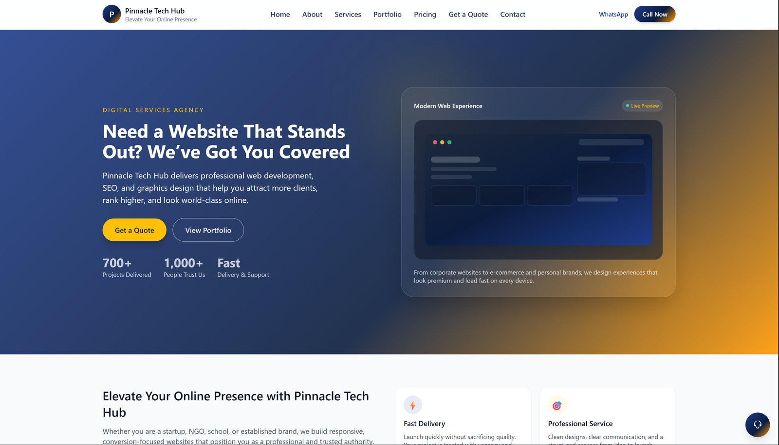 Corporate Services Website